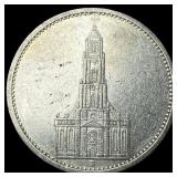 1934E Gremany Silver 5 Reichsmark