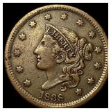 1838 Coronet Head Large Cent NEARLY  UNCIRCULATED