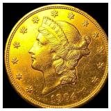 1904 Liberty Head $20 Gold Double Eagle  CHOICE A