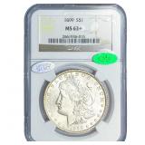 1899 CAC Morgan Silver Dollar NGC MS63+