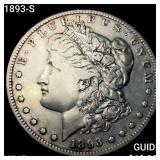1893-S Morgan Silver Dollar NEARLY UNCIRCULATED+