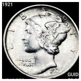 1921 Mercury Dime UNCIRCULATED FSB