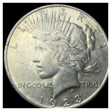 1923-D Silver Peace Dollar CLOSELY  UNCIRCULATED
