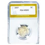 1937 Buffalo Nickel PGA MS65