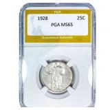 1928 Standing Liberty Quarter PGA MS65