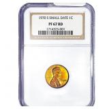 1970-S Lincoln Memorial Cent NGC PF67 RD