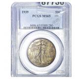 1939 Walking Liberty Half Dollar PCGS MS65