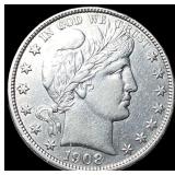 1908-D Silver Barber Half Dollar UNCIRCULATED