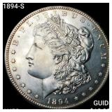 1894-S Morgan Silver Dollar CHOICE AU+