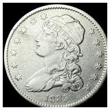 1835 Capped Bust Silver Quarter CHOICE AU