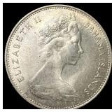 1966 Bahamas Silver One Dollar CHOICE BU