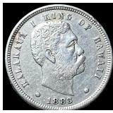 1883 Silver Dime Hawaii Kalakaua I  UNCIRCULATED