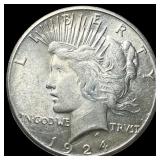 1924-S Peace Silver Dollar CLOSELY  UNCIRCULATED