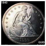1840 Seated Liberty Dollar CHOICE AU