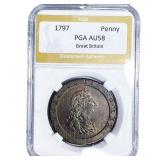 1797 Great Britain Penny PGA AU58