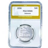 1936 Delaware Half Dollar PGA MS66