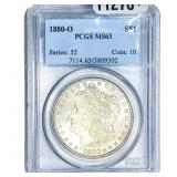 1880-O Morgan Silver Dollar PCGS MS63