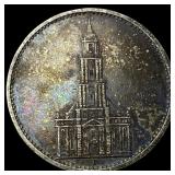 1934D Germany Silver 5 Reichsmark