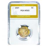 1937 Buffalo Nickel PGA MS65