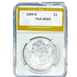 1904-O Morgan Silver Dollar PGA MS69