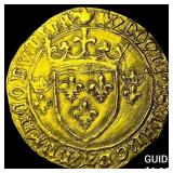 1474 France Louis XI Gold Ecu