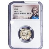 1966 SMS Jefferson Nickel NGC MS68