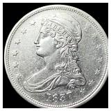 1837 Capped Bust Half Dollar CHOICE AU
