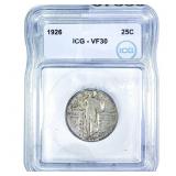 1926 Standing Liberty Quarter ICG VF30