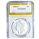 1883-O Morgan Silver Dollar PGA MS64