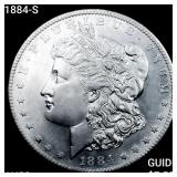1884-S Morgan Silver Dollar CHOICE AU