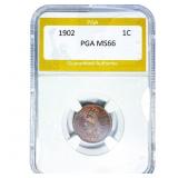 1902 Indian Head Cent PGA MS66