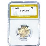 1937 Buffalo Nickel PGA MS65