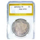 1878 Rev 79 Morgan Silver Dollar PGA VF25