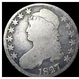 1827 Capped Bust Half Dollar NICELY  CIRCULATED