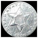 1856 Silver Three-Cent Piece UNCIRCULATED