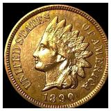 1890 Indian Head Cent CHOICE AU