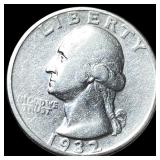 1932-D Silver Washington Quarter CLOSELY UNCIRCULA