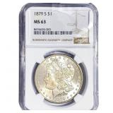 1879-S Morgan Silver Dollar NGC MS63