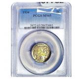 1934 Buffalo Nickel PCGS MS65