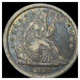 1839 Silver Seated Liberty Dime NEARLY  UNCIRCULA