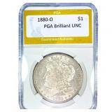 1880-O Morgan Silver Dollar PGA Brilliant UNC