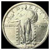 1917-S Type 2 Standing Liberty Quarter CHOICE  AU