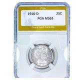 1916-D Barber Quarter PGA MS63