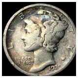 1921 Silver Mercury Dime LIGHTLY CIRCULATED