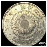 1909 Japan Silver 50 Sen
