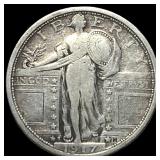 1917-S Type 1 Standing Liberty Quarter  LIGHTLY C