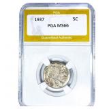 1937 Buffalo Nickel PGA MS66