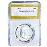 1962 Franklin Half Dollar PGA Brilliant UNC