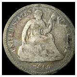 1860 Silver Half Dime NICELY CIRCULATED