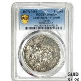 1877 Japan Silver Trade Dollar PCGS VFDetails Chop